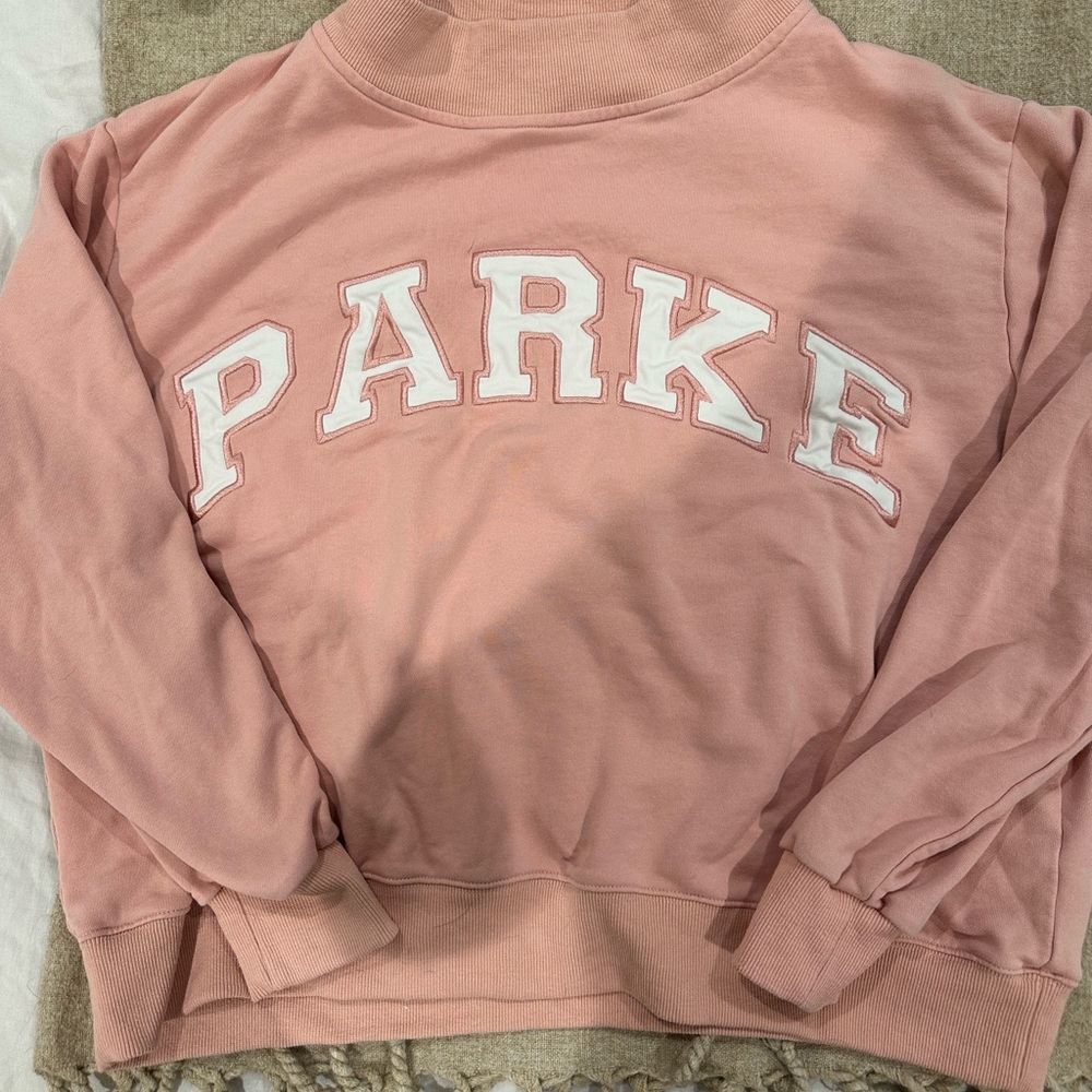 Pink Oversized Crewneck Sweatshirt